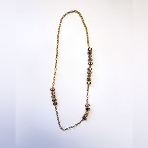 Handmade Asymmetrical Jeweled Bobble Necklace